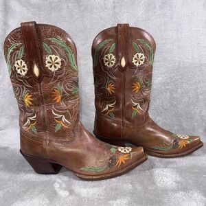TONY LAMA Women's Western CINNAMON KHLOE Boots size 8 1/2B Cowgirl Up